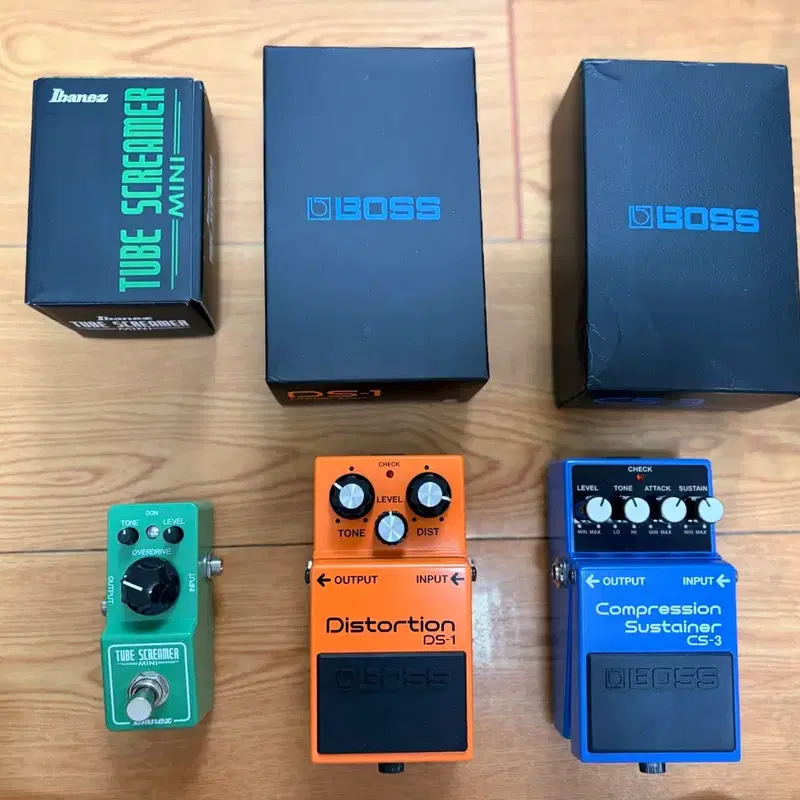아이바네즈 튜브스크리머 미니+BOSS DS-1+CS-3