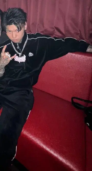 pxrge trxxxper 착용 Kappa 벨로아 팬츠