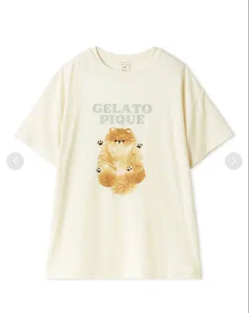 젤라또피케 포메라니안 패턴 T셔츠