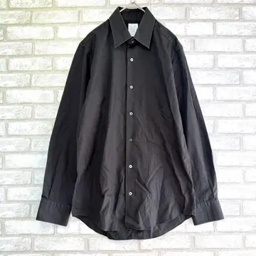 WHITE LABEL 화이트 라벨 와이셔츠 블랙 면100 38