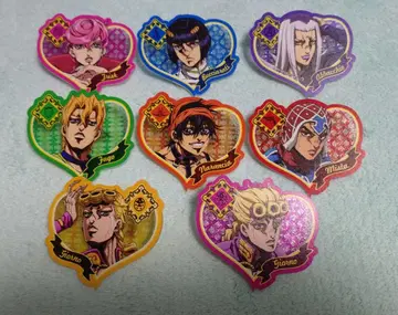 [호칭] 죠죠 5부 하트형 라메 아크릴 배지