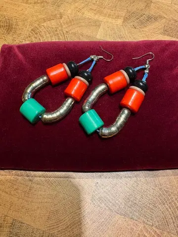 컬러풀 후프 귀걸이