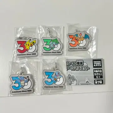 포켓몬 30주년 메탈 참 마스코트 피카츄 5종 세트