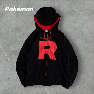 포켓몬 후드티 로켓단 공식 한정품 secret teams 챙 L