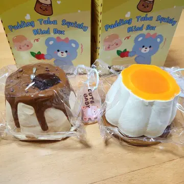 문청 스퀴즈 푸딩 블라인드 박스 캐러멜 코코아