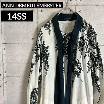 ANN DEMEULEMEESTER 14ss 본인기 후지 롱 셔츠 34