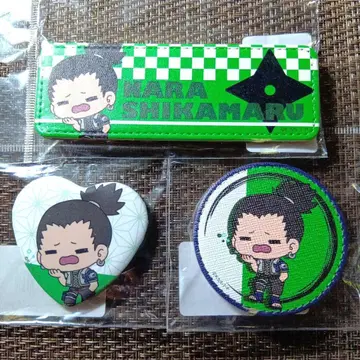 NARUTO - 나루토 - 가죽 배지 세트 나라 시카마루