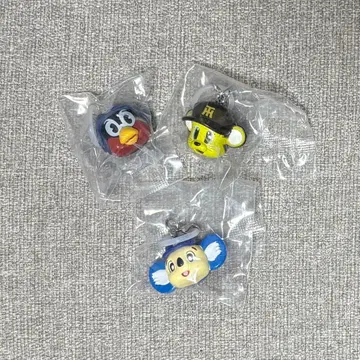 프로야구 마스코트 메지루시 액세서리 트라키, 도아라, 츠바쿠로 3점