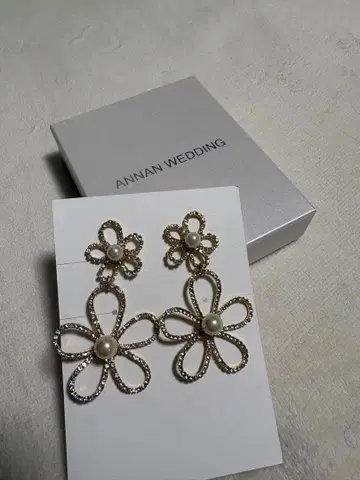 ANNAN WEDDING 플라워 귀걸이 ME269 골드