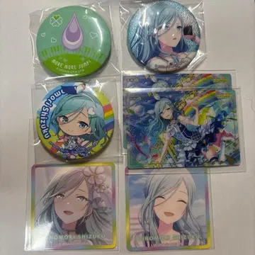 프로세카 히노모리 시즈쿠 캔뱃지 카드 씰 세트
