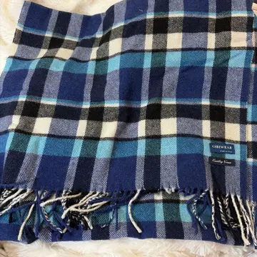 EASTBOY 파랑 체크 머플러