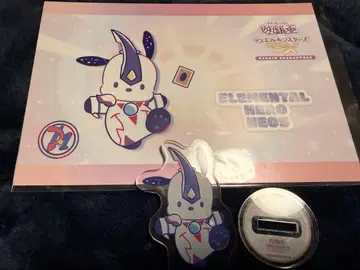 유희왕 GX 산리오 콜라보 네오스 x 포차코 아크릴 스탠드 & 혜택 엽서