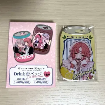 레모네이드 캔뱃지 사랑하라 마야카시 천사들이여 Drink 캔뱃지