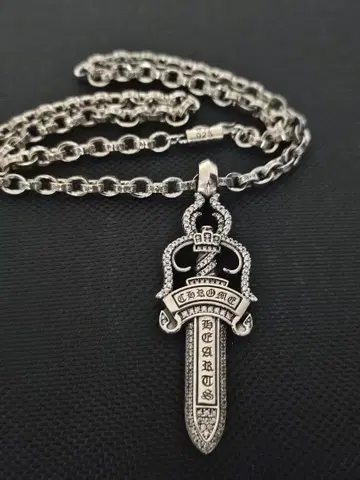 최고 품질 925 대거 & 페이퍼 체인 세트