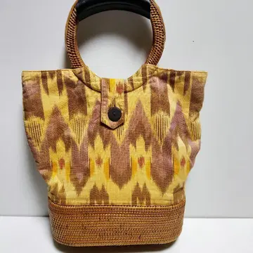 바스켓백 일본풍 디자인 츠루마키풍 핸들