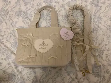 NINA'S x m petit (아오키 미사코) 베이지 숄더백