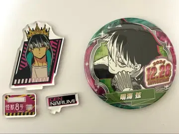 괴수 8호 나루미 겐 아크릴 스탠드 캔뱃지 세트