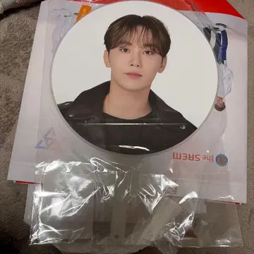 SEUNGKWAN 원형 팬 오렌지