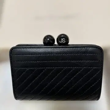 JILLSTUART 2단 블랙 지갑 가마구치 질 질스튜어트