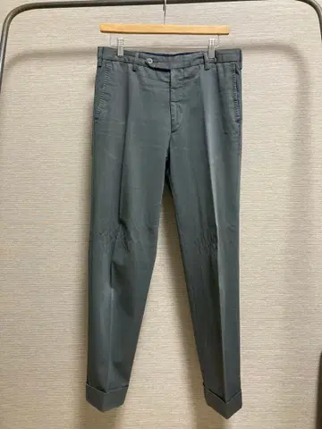 드레익스 카키 코튼 슬랙스 더블