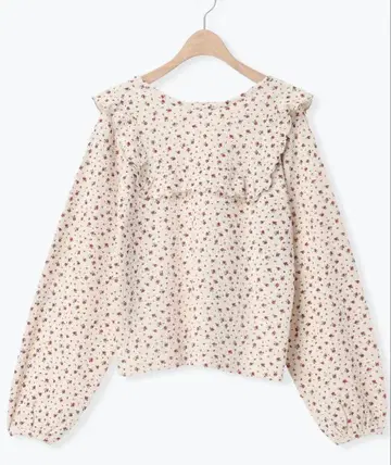 Samansa Mos2 와플 로즈 패턴 앞뒤 2WAY 티셔츠