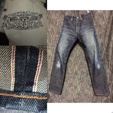 정가 31900엔 SUGARHILL 노후화 셀비치 데님 청바지 일본제