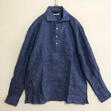 Blu e Grigio 블루에그리 지오 알비니 린넨 풀오버 셔츠