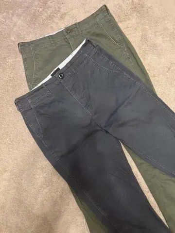 BEAMS 100명품 / 스트레치 테이퍼드 치노 팬츠 2세트 / S