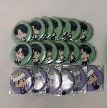리바이 치비 캐릭터 캔뱃지 세트 19개