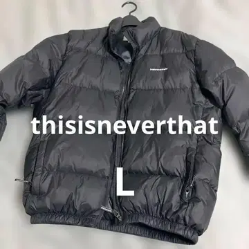 thisisneverthat 블랙 다운 자켓