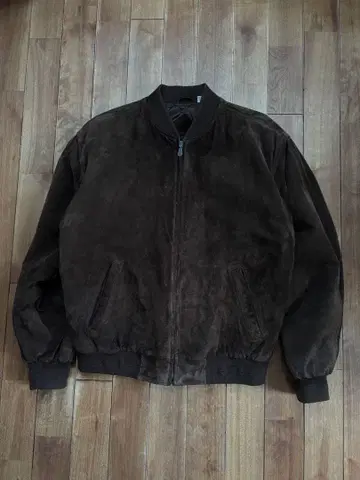 브라운 스웨이드 자켓