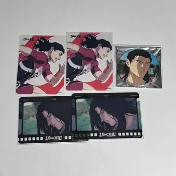 햐쿠에무. 콜라보 카페 진신 캔뱃지 클리어 카드