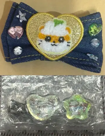 코로코로쿠리린 데님 핑 구슬 모양 액세서리