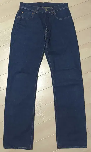 BLUE BLUE 데님 팬츠 버튼 플라이 셀비지 빨간 귀 숨김 리벳