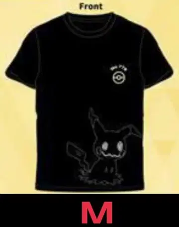 포켓몬스터 포켓몬 미미큐 밑단 디자인 T셔츠 반팔 M