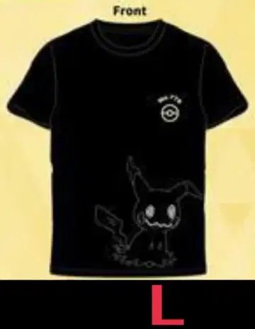 포켓몬스터 포켓몬 미미큐 밑단 디자인 T셔츠 반팔 L