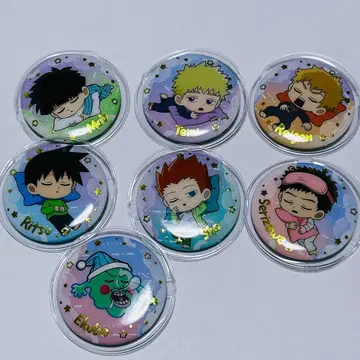 몹사이코 캔뱃지 7개 세트