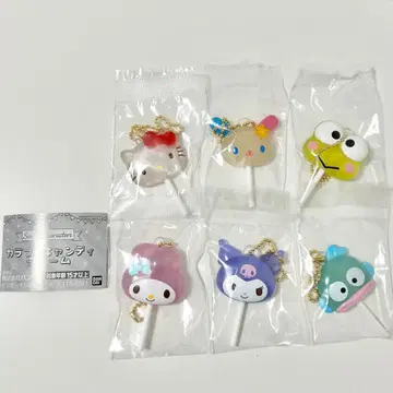 산리오 컬러풀 캔디 참 6종 컴플리트