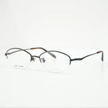 렌즈 교환 가능 새상품 Moire 티타늄 하프림 안경 프레임 경량 안경