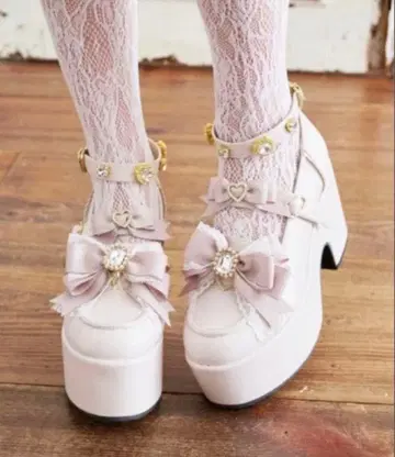 LIZ LISA 리즈리사 하트 비쥬 플랫폼 로퍼 L 사이즈