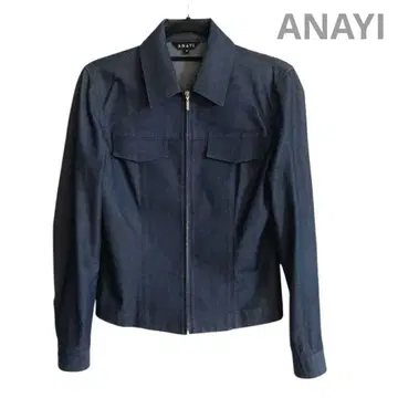 [새상품급] ANAYI 아나이 자켓 집업 숏 데님풍 네이비 M