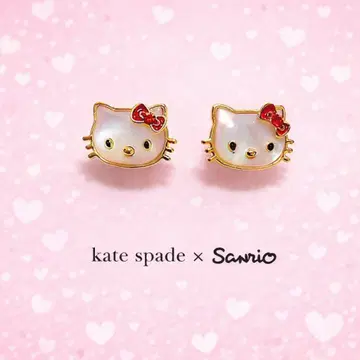 케이트 스페이드 x 헬로키티 귀걸이