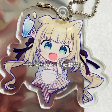 하커넥트 챠마코 JAM 아키하바라 콜라보 카페 한정판 아크링 키링