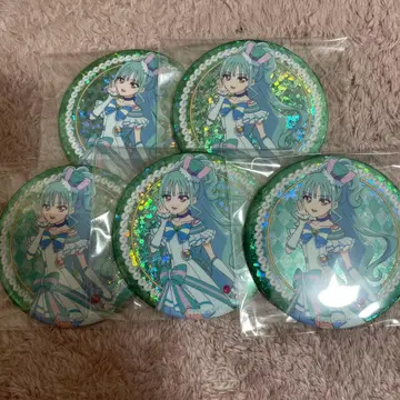 영화 너와 아이돌 프리큐어 블루라 홀로그램 캔뱃지 큐어 리리안