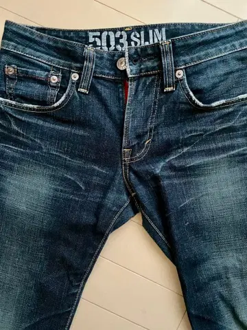 503 SLIM 다크 블루 데님