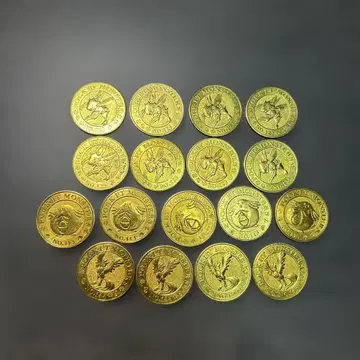 포켓몬 골드 금 코인 17개 세트 럭키 스트라이크 프리저