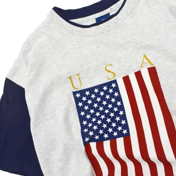 90s 빈티지 미국 국기 기념 티셔츠 L
