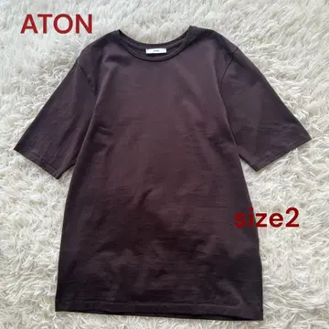 에이톤 aton 반팔 크루넥 T셔츠 블라우스 사이즈 2