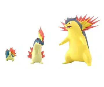 파이숭이 & 번치코 & 초염몽 포켓몬 스케일 월드 성도지방