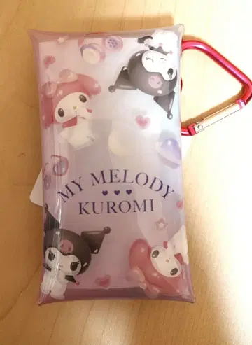 새상품 멜로크로 하트 카라비너 클리어 멀티 케이스